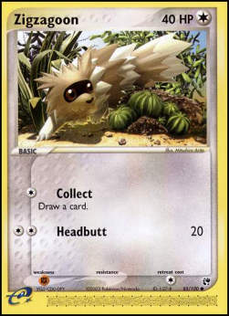 Zigzagoon⁣ - EX Sandstorm⁣ (Common)⁣ [85]