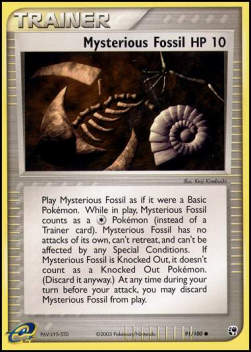 Mysterious Fossil⁣ - EX Sandstorm⁣ (Common)⁣ [91]