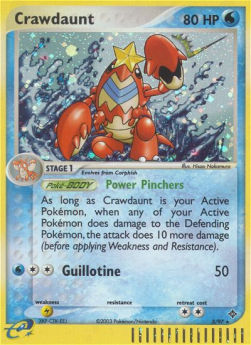 Crawdaunt (Power Pinchers)⁣ - EX Dragon⁣ (Holo Rare)⁣ [3]