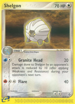 Shelgon (Granite Head)⁣ - EX Dragon⁣ (Uncommon)⁣ [42]