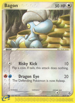 Bagon (Risky Kick)⁣ - EX Dragon⁣ (Common)⁣ [50]