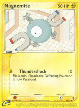 Magnemite (Thundershock)⁣ - EX Dragon⁣ (Common)⁣ [63]