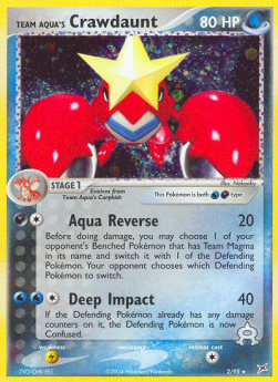 Team Aqua's Crawdaunt (W/D) - EX Team Magma vs Team Aqua (Holo Rare) [MA-2]