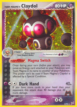 Team Magma's Claydol (P/D) - EX Team Magma vs Team Aqua (Holo Rare) [MA-8]