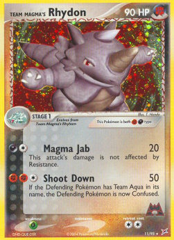 Team Magma's Rhydon (F/D) - EX Team Magma vs Team Aqua (Holo Rare) [MA-11]
