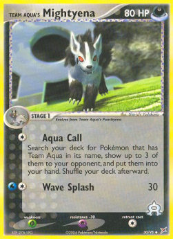 Team Aqua's Mightyena (Aqua Call) - EX Team Magma vs Team Aqua (Uncommon) [MA-30]
