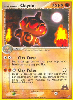 Team Magma's Claydol (Fighting) - EX Team Magma vs Team Aqua (Uncommon) [MA-33]
