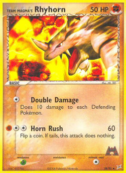 Team Magma's Rhyhorn (Horn Rush) - EX Team Magma vs Team Aqua (Uncommon) [MA-38]