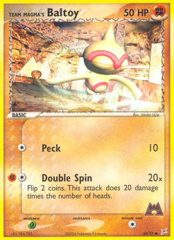 Team Magma's Baltoy (Fighting) (Peck)⁣ - EX Team Magma vs Team Aqua⁣ (Common)⁣ [60]