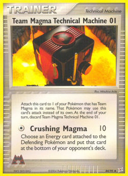 Team Magma's Technical Machine 01 - EX Team Magma vs Team Aqua (Uncommon) [MA-84]