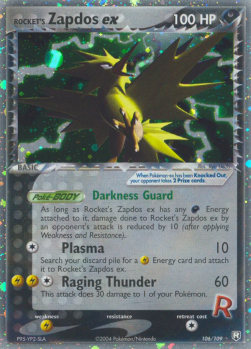 Rocket's Zapdos ex - EX Team Rocket Returns (Ultra Rare) [TRR-106]