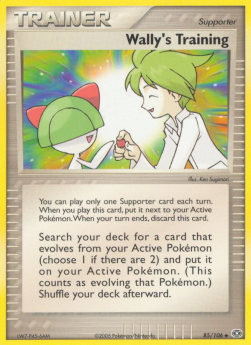Wally's Training - EX Emerald (Uncommon) [EM-85]