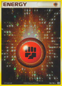 Fighting Energy - EX Emerald (Holo Rare) [EM-106]
