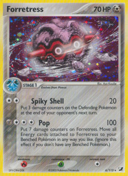 Forretress - EX Unseen Forces (Holo Rare) [UF-6]
