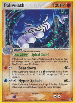 Poliwrath - EX Unseen Forces (Holo Rare) [UF-11]