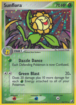 Sunflora - EX Unseen Forces (Holo Rare) [UF-16]