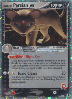 Rocket's Persian ex - EX Unseen Forces (Ultra Rare) [UF-116]