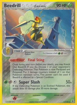Beedrill δ Delta Species - EX Delta Species (Holo Rare) [DS-1]