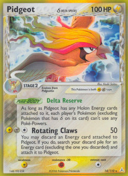 Pidgeot δ Delta Species - EX Holon Phantoms (Holo Rare) [HP-14]