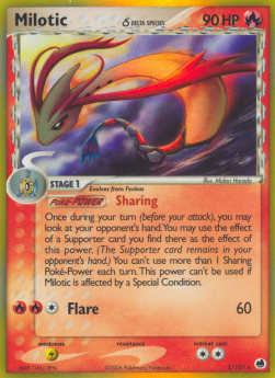 Milotic δ Delta Species - EX Dragon Frontiers (Holo Rare) [DF-5]