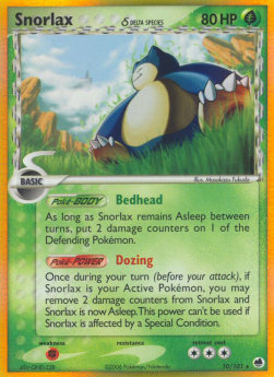 Snorlax δ Delta Species - EX Dragon Frontiers (Holo Rare) [DF-10]