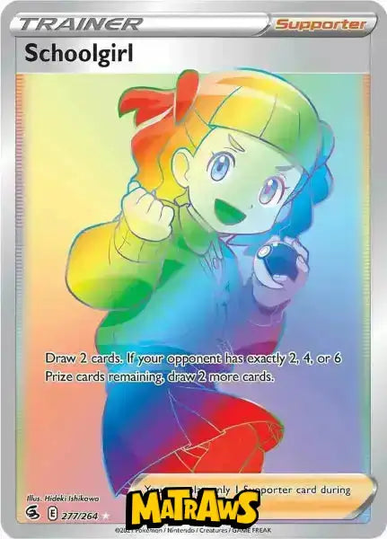 (277/264) Schoolgirl - Rainbow Enkeltkort Fusion Strike 