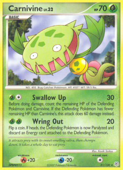 Carnivine Lv.32 - Diamond & Pearl (Rare) [DP-21]