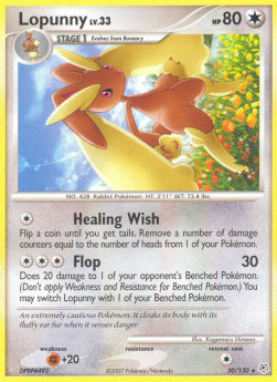 Lopunny Lv.33 - Diamond & Pearl (Rare) [DP-30]