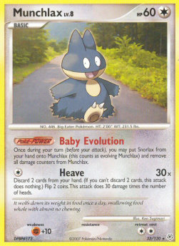 Munchlax Lv.8 - Diamond & Pearl (Rare) [DP-33]