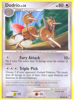 Dodrio Lv.34 - Mysterious Treasures (Uncommon) [MT-46]
