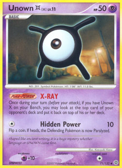 Unown  Lv.11 - Secret Wonders (Uncommon) [SW-71]