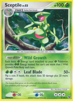 Sceptile Lv.52 - Great Encounters (Holo Rare) [GE-8]