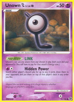 Unown  Lv.18 - Great Encounters (Common) [GE-91]