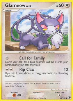 Glameow Lv.15 - Majestic Dawn (Common) [MD-65]
