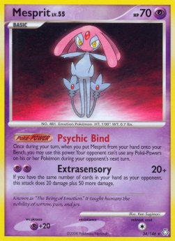 Mesprit Lv.55 - Legends Awakened (Rare) [LA-34]