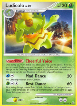 Ludicolo Lv.52 - Platinum (Rare) [PL-34]