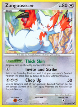 Zangoose Lv.29 - Platinum (Uncommon) [PL-66]
