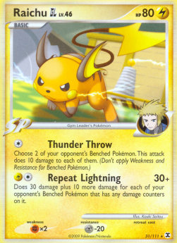 Raichu  Lv. 46 - Rising Rivals (Rare) [RR-31]