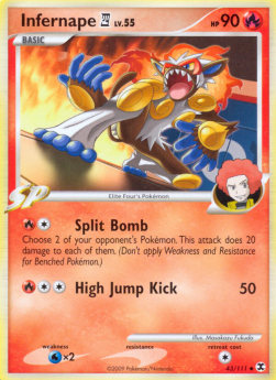 Infernape  Lv.55 - Rising Rivals (Uncommon) [RR-43]