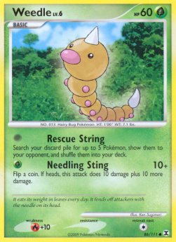 Weedle Lv.6 - Rising Rivals (Common) [RR-86]