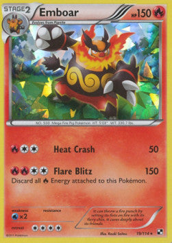 Emboar - Black & White (Holo Rare) [BLW-19]