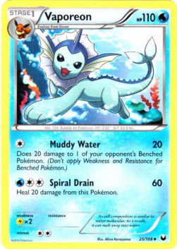 Vaporeon - Dark Explorers (Uncommon) [DEX-25]