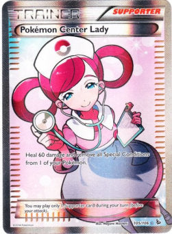 Pokémon Center Lady - Flashfire (Holo Rare) [FLF-105]