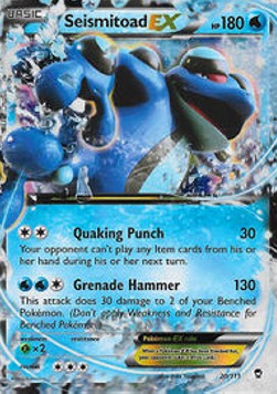 Seismitoad EX - Furious Fists (Ultra Rare) [FFI-20]