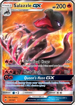 Salazzle GX⁣ - Burning Shadows⁣ (Ultra Rare)⁣ [25]