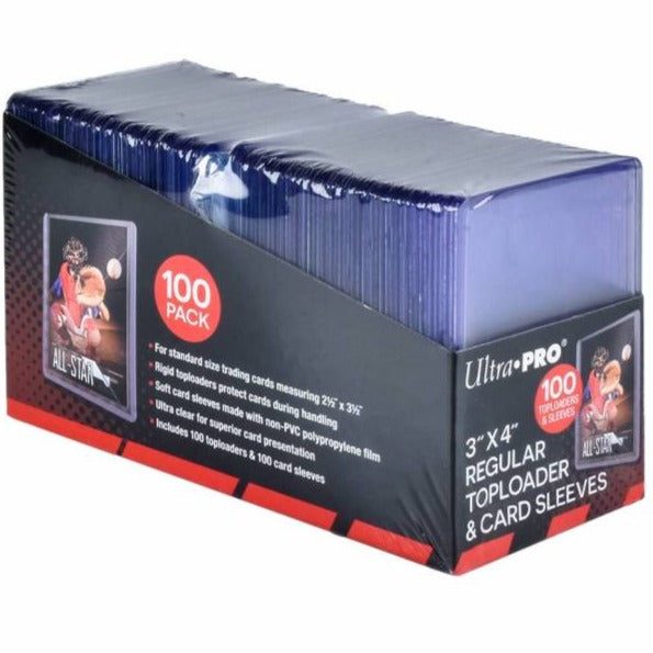 Ultra Pro: 3"x4" 100 stk. Toploader & Card Sleeves