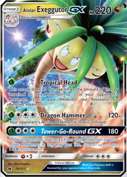 Alolan Exeggutor GX - Crimson Invasion (Ultra Rare) [CIN-74]
