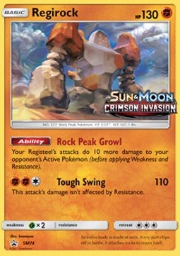 Regirock - SM Black Star Promos (Promo) [SM-74]