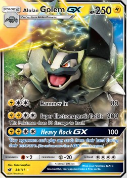 Alolan Golem GX - Crimson Invasion (Ultra Rare) [CIN-34]