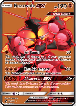 Buzzwole GX⁣ - Crimson Invasion⁣ (Ultra Rare)⁣ [104]